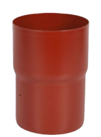 Соединитель трубы, сталь, d-100 мм, красный, Aquasystem