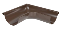 Угол желоба внешний 90 гр, сталь, d-125 мм, коричневый, Aquasystemem
