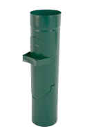 Водосборник, сталь, d-90 мм, зеленый, Aquasystem