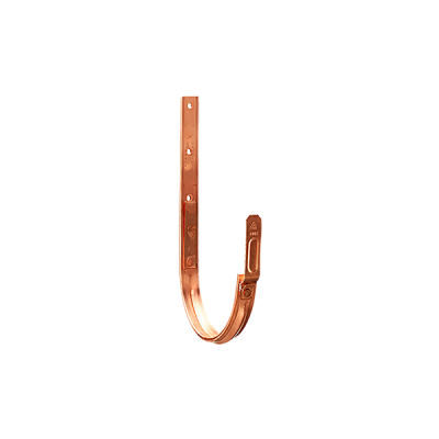 Детальное фото держатель желоба длинный, медь, d-125 мм, zambelli