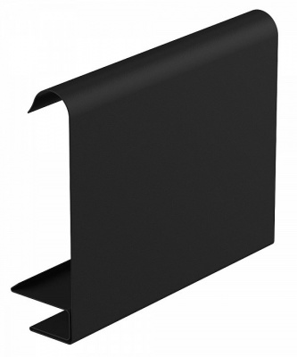 Детальное фото маскирующая планка для софита 2 п.м. stal2, 125/80 мм, цвет черный, galeco