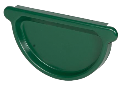 Детальное фото заглушка желоба универсальная с резин. упл. , сталь, d-125 мм, зеленый, aquasystem