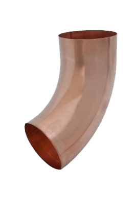 Детальное фото колено трубы универсальное 72 гр., медь, d-100 мм, aquasystem