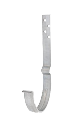 Детальное фото крюк желоба удлиненный с комплектом крепления, цинк-титан, d-125 мм, aquasystem