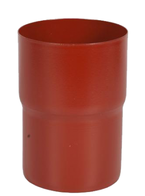 Детальное фото соединитель трубы, сталь, d-90 мм, красный, aquasystem