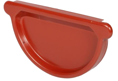 Детальное фото заглушка желоба универсальная, сталь, d-125 мм, красный, aquasystem
